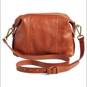 MADEWELL mini Glasgow leather duffle crossbody bag